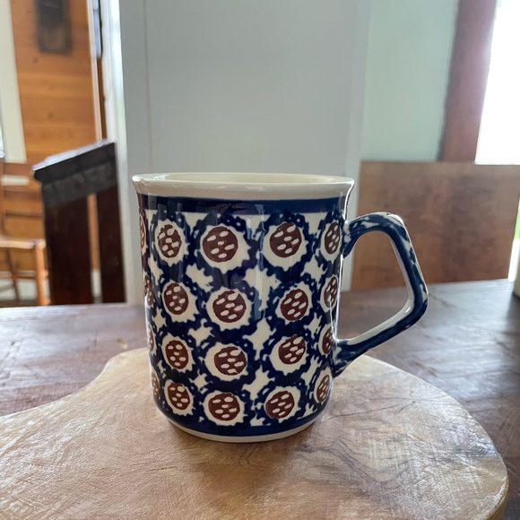 Vintage polish Boleslawiec pottery coffee/tea mug - Picture 8 of 8